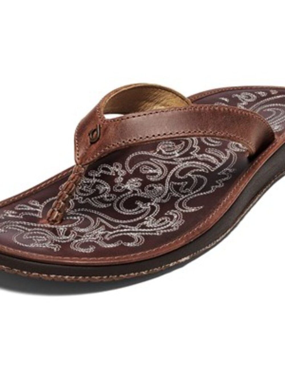 Olukai - Womens Paniolo Sandals, size 7  US womens, color brown.